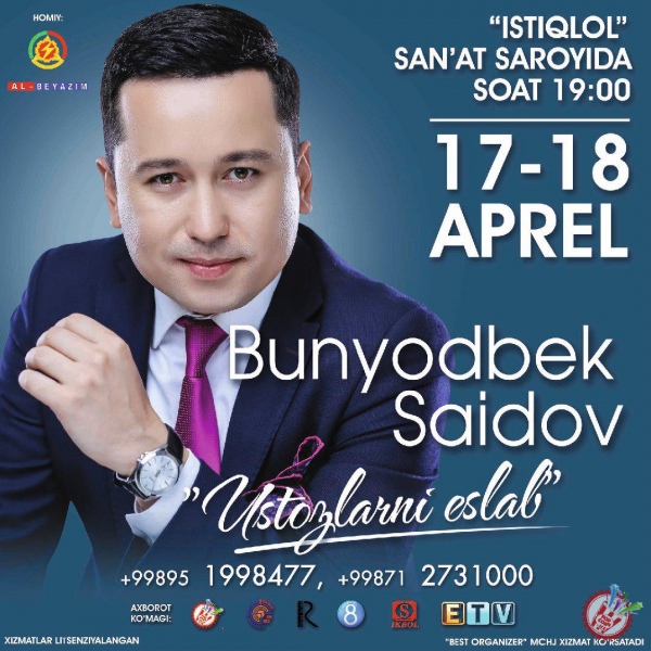 Bunyodbek Saidov konsert 2018