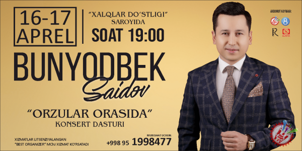 Bunyodbek Saidov konsert 2019