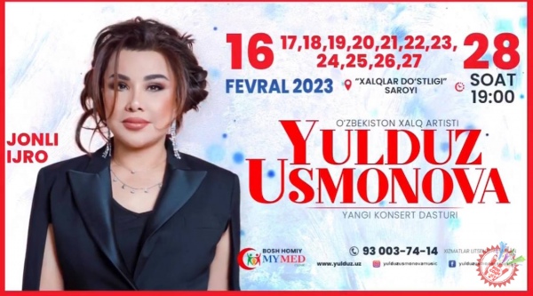 Yulduz Usmonova konsert 2023
